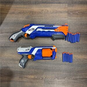 NERF Elite Blue and Orange Blaster Duo